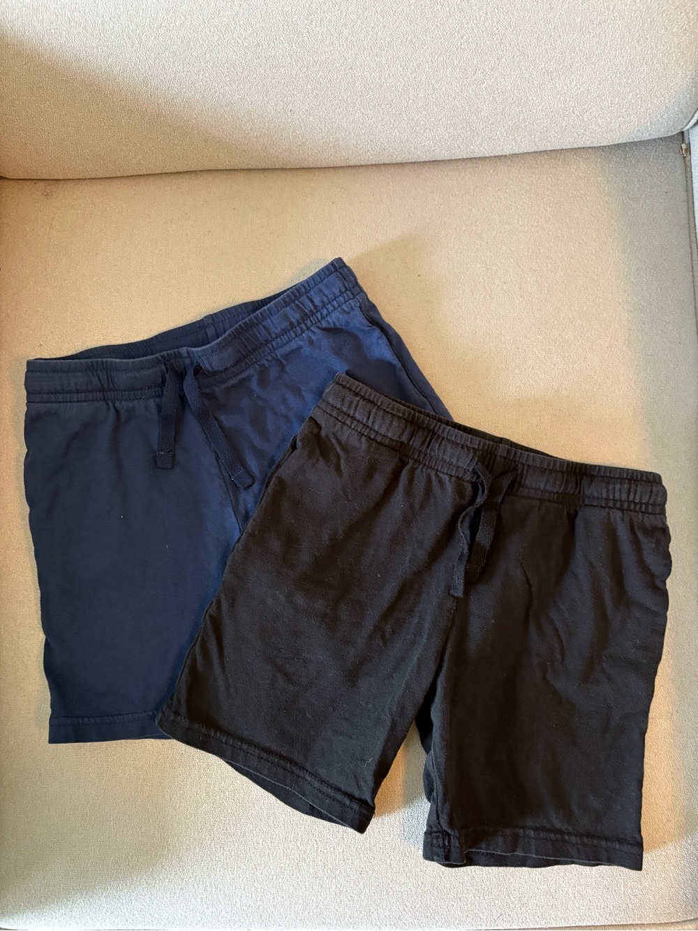 H&M Black & Navy Drawstring Shorts